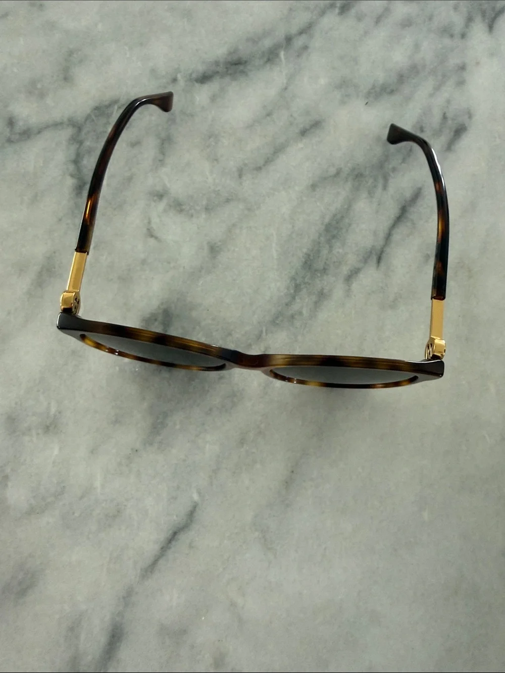 Fendi Tortoiseshell Frame Sunglasses with Red Case